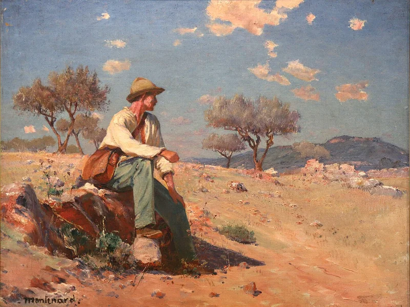 1849-Frédéric Montenard - Contadino nella campagna di Besse Brignoles